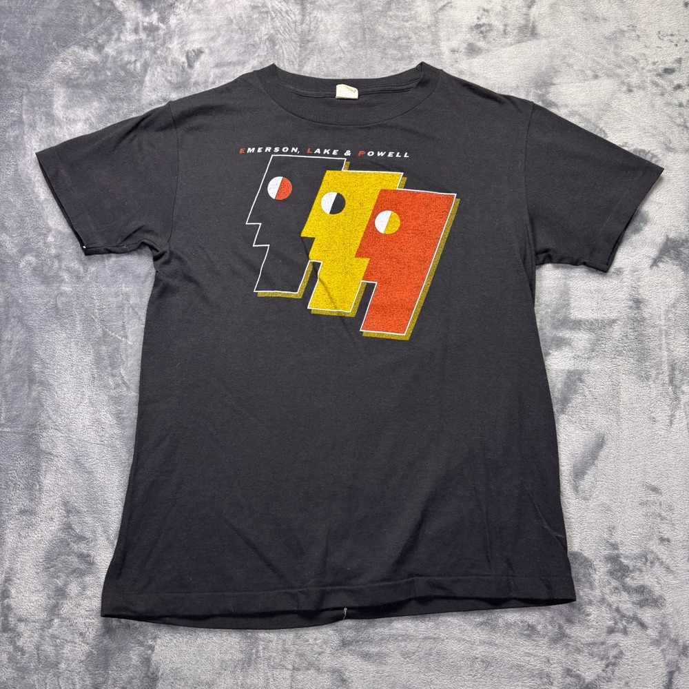 Vintage Emerson Lake & Powell Band T Shirt Mens‎ Large Made USA Rock Tee